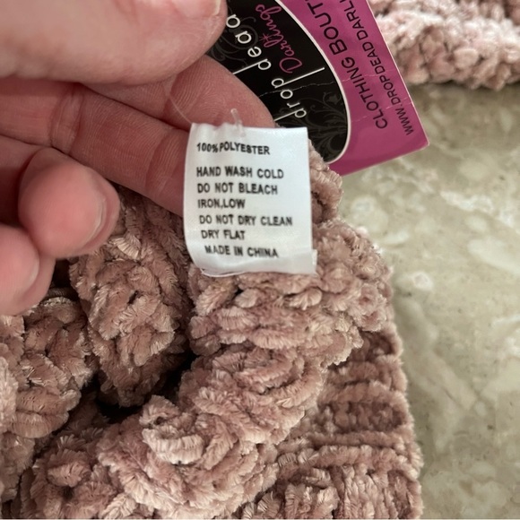 Pol oversize rose color knit sweater size medium - Picture 8 of 9